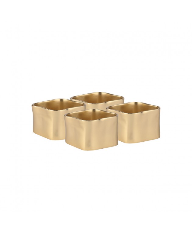 ESTIA ΚΡΙΚΟΙ ΠΕΤΣΕΤΑΣ ΜΕΤΑΛΛΙΚΟΙ ΧΡΥΣΟΙ 4,5x3cm ΣΕΤ 4ΤΕΜ. Gadgets Κουζίνας