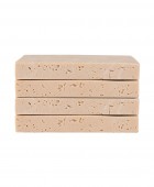 ESTIA ΣΟΥΒΕΡ ΜΕ ΟΨΗ TRAVERTINE 10x10cm ΣΕΤ 4ΤΕΜ. Σουβέρ