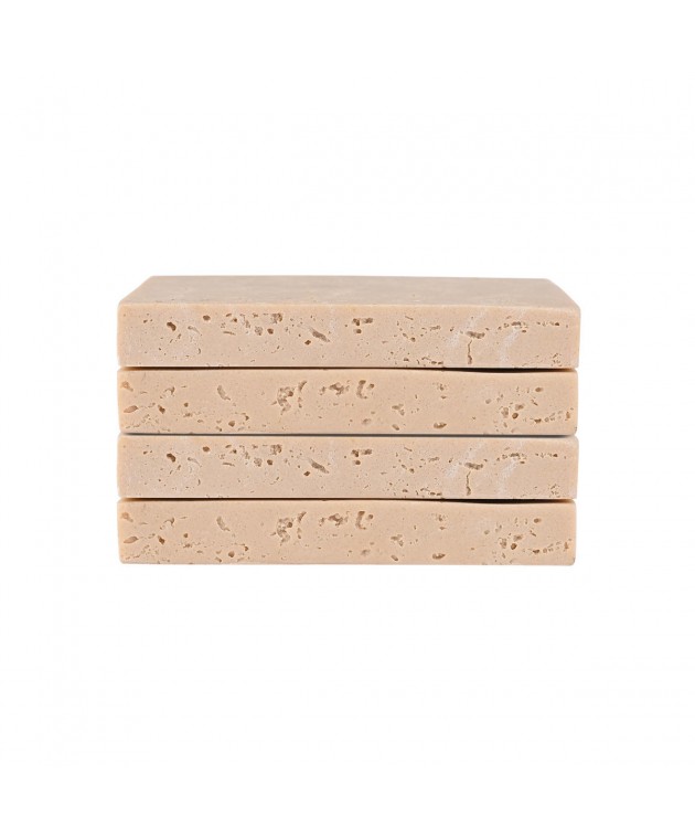 ESTIA ΣΟΥΒΕΡ ΜΕ ΟΨΗ TRAVERTINE 10x10cm ΣΕΤ 4ΤΕΜ. Σουβέρ