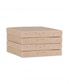 ESTIA ΣΟΥΒΕΡ ΜΕ ΟΨΗ TRAVERTINE 10x10cm ΣΕΤ 4ΤΕΜ. Σουβέρ