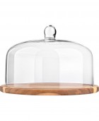 ESTIA ΤΟΥΡΤΙΕΡΑ ALLURE 30cm ΜΕ ΓΥΑΛΙΝΟ ΚΑΠΑΚΙ Ορντεβιέρες