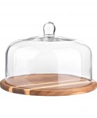ESTIA ΤΟΥΡΤΙΕΡΑ ALLURE 30cm ΜΕ ΓΥΑΛΙΝΟ ΚΑΠΑΚΙ Ορντεβιέρες