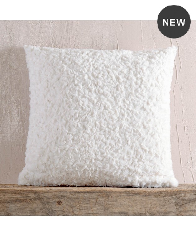  Γούνινη Κουβέρτα Καναπέ 140x170 Snug White, Rythmos Home Κουβέρτες Kαναπέ