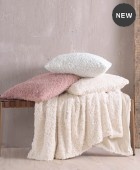  Γούνινη Κουβέρτα Καναπέ 140x170 Snug White, Rythmos Home Κουβέρτες Kαναπέ