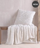  Γούνινη Κουβέρτα Καναπέ 140x170 Snug White, Rythmos Home Κουβέρτες Kαναπέ