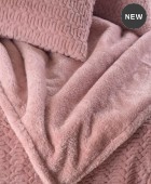 Σετ κουβέρτα γούνινη Υ/Δ 220Χ240 Bliss Pink, Rythmos Home ΝΕΕΣ ΑΦΙΞΕΙΣ