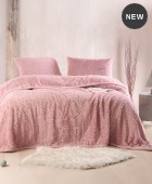 Σετ κουβέρτα γούνινη Υ/Δ 220Χ240 Bliss Pink, Rythmos Home ΝΕΕΣ ΑΦΙΞΕΙΣ