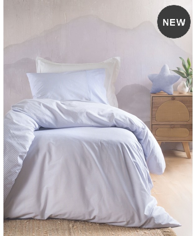  Σετ Σεντόνια Μονά (160Χ260) Symbol Motiv L.Blue, Rythmos Home Σεντόνια Μονά