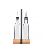 ESTIA ΜΠΟΥΚΑΛΙΑ ΓΙΑ ΛΑΔΙ /ΞΥΔΙ ALLURE 2x280ml ΜΕ ΞΥΛΙΝΗ ΒΑΣΗ Αλατοπίπερα - Λαδόξυδα