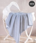 Σεντόνι Λίκνου (80Χ110) Symbol Motiv Blue, Rythmos Home Βρεφικά Σεντόνια Μεμονωμένα