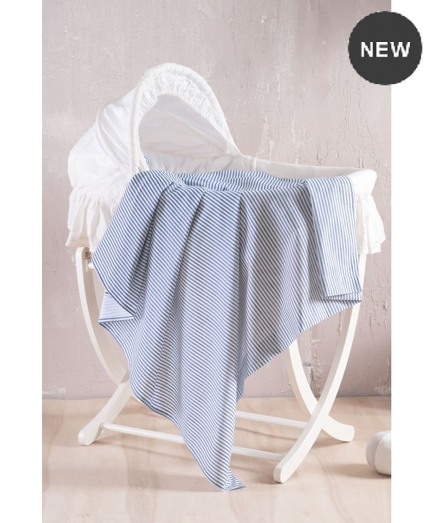 Σεντόνι Λίκνου (80Χ110) Symbol Motiv Blue, Rythmos Home Βρεφικά Σεντόνια Μεμονωμένα