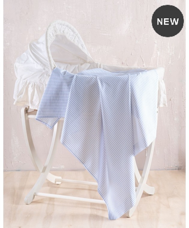 Σεντόνι Λίκνου (80Χ110) Symbol Motiv L.Blue, Rythmos Home Βρεφικά Σεντόνια Μεμονωμένα