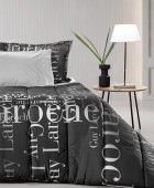 Πάπλωμα Instyle Charcoal Suede 220x240 Παπλώματα Υπέρδιπλα