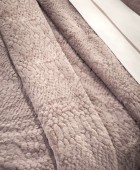 Σετ 2τμχ Κουβέρτα Crusty Old Pink 220X240 Γούνινες Υπέρδιπλες