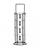 ESTIA ΚΟΥΠΕΣ ΓΥΑΛΙΝΕΣ ΜΕ ΜΕΤΑΛΛΙΚΗ ΒΑΣΗ ΣΕΤ 4x210ml Κούπες