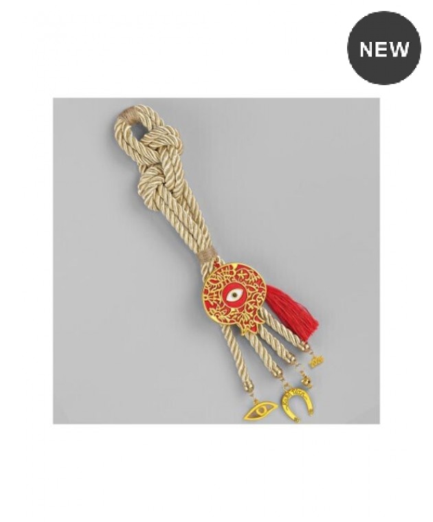 Χριστουγεννιάτικο Χειροποίητο Κρεμαστό Μπεζ Γούρι ΕΓ20117, Katoikein Deco Χριστουγεννιάτικα  Δώρα