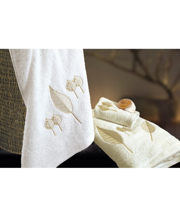 Σετ πετσέτες μπάνιου 3 τεμ. ANAFI WHITE, RYTHMOS HOME