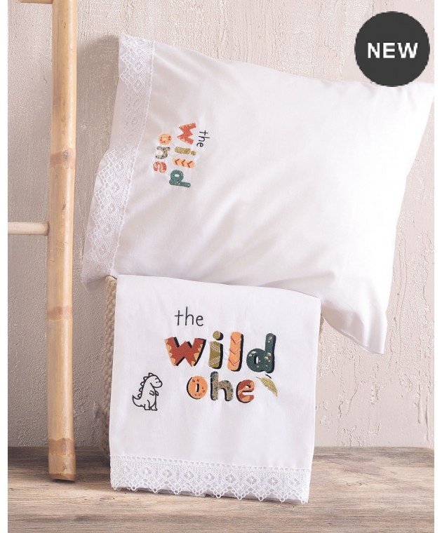  Σετ Σεντόνια Κούνιας (105Χ160) Wild Green, Rythmos Home Βρεφικά Σετ Σεντόνια