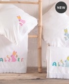  Σετ Σεντόνια Κούνιας (105Χ160) Miffy Pink, Rythmos Home Βρεφικά Σετ Σεντόνια