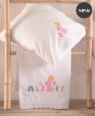  Σετ Σεντόνια Κούνιας (105Χ160) Miffy Pink, Rythmos Home Βρεφικά Σετ Σεντόνια