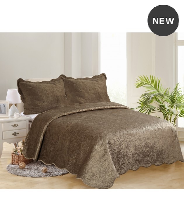 Σετ κουβερλί Υ/Δ (220Χ240) SUPERSOFT ΛΑΧΟΥΡΙ 1, SILK FASHION Κουβερλί Υπέρδιπλα