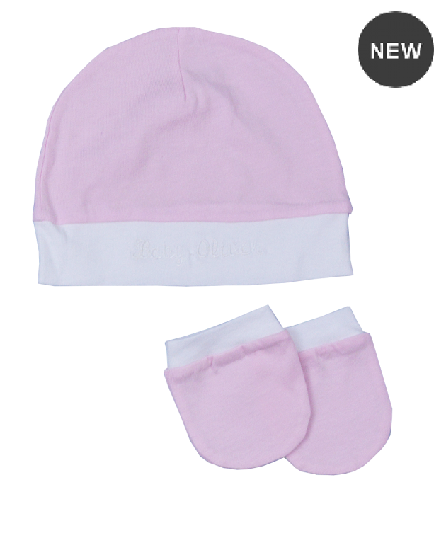 Σετ γαντάκια bebe DES. 12 PINK, BABY OLIVER Βρεφικά Ρούχα