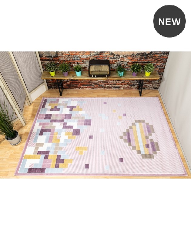 Χαλί παιδικό (160Χ230) VAGIO TETRIS A159A PINK, EZZO Παιδικά Χαλιά