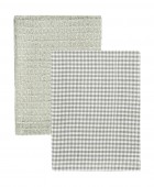 ESTIA ΠΕΤΣΕΤΑ ΚΟΥΖΙΝΑΣ PICCOLO 45x65cm ΓΚΡΙ ΣΕΤ 2ΤΕΜ. Πετσέτες Kουζίνας