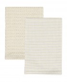 ESTIA ΠΕΤΣΕΤΑ ΚΟΥΖΙΝΑΣ PICCOLO 45x65cm ΜΠΕΖ ΣΕΤ 2ΤΕΜ. Πετσέτες Kουζίνας