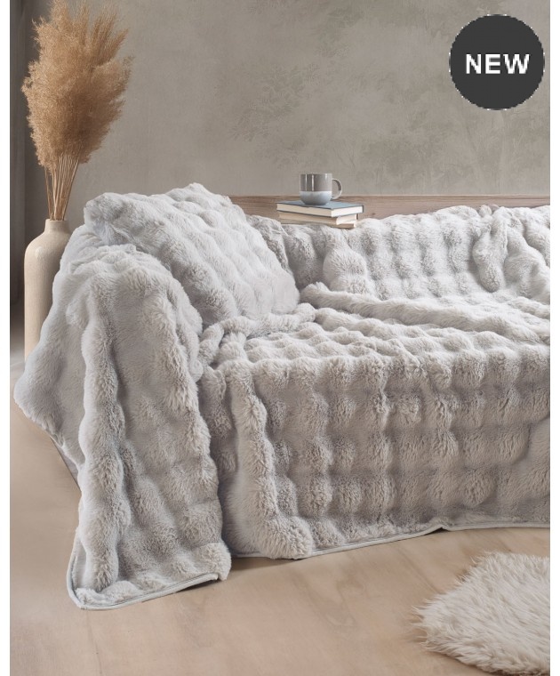 Ριχτάρι Πολυθρόνας (160Χ180) Rabbit Grey, Rythmos Home Πολυθρόνας