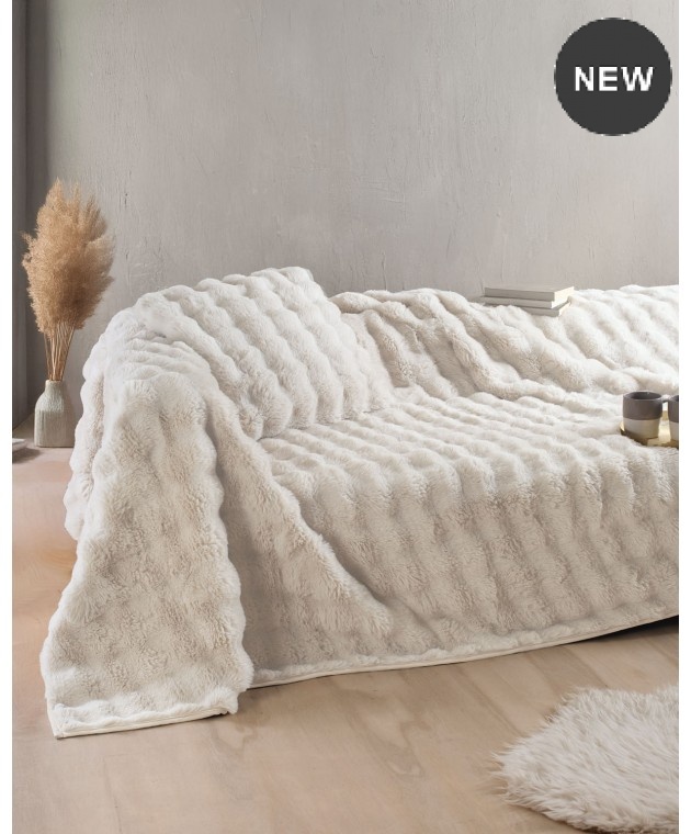 Ριχτάρι Τριθέσιου Καναπέ (180x280) Rabbit Beige, Rythmos Home Τριθέσιου