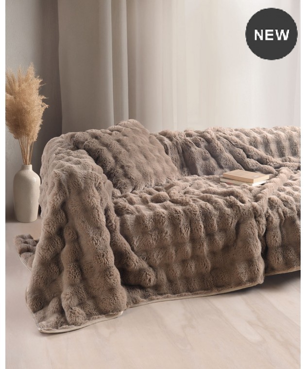 Ριχτάρι Πολυθρόνας (160Χ180) Rabbit Taupe, Rythmos Home Πολυθρόνας