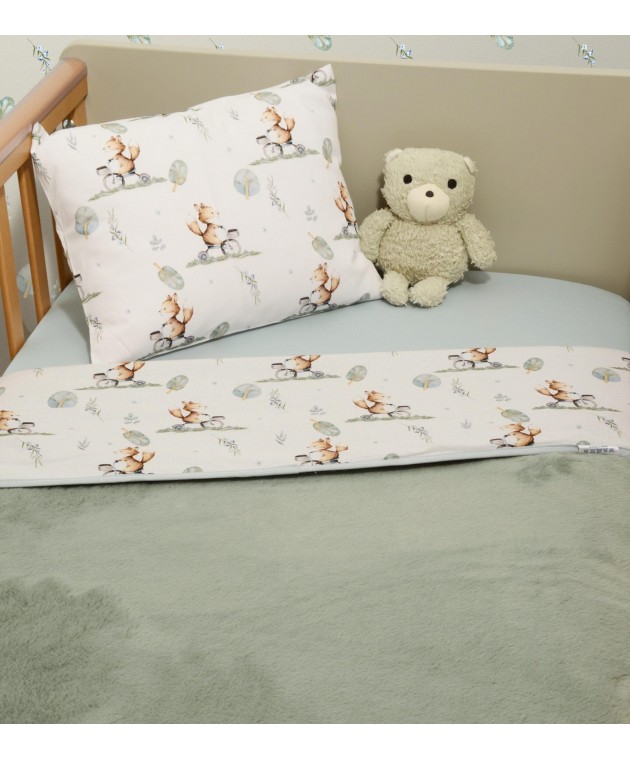 Minky ΝEW Κουβέρτα Κούνιας Διπλής Όψης 100x150 Des.423 Oliver Baby Κούνιας