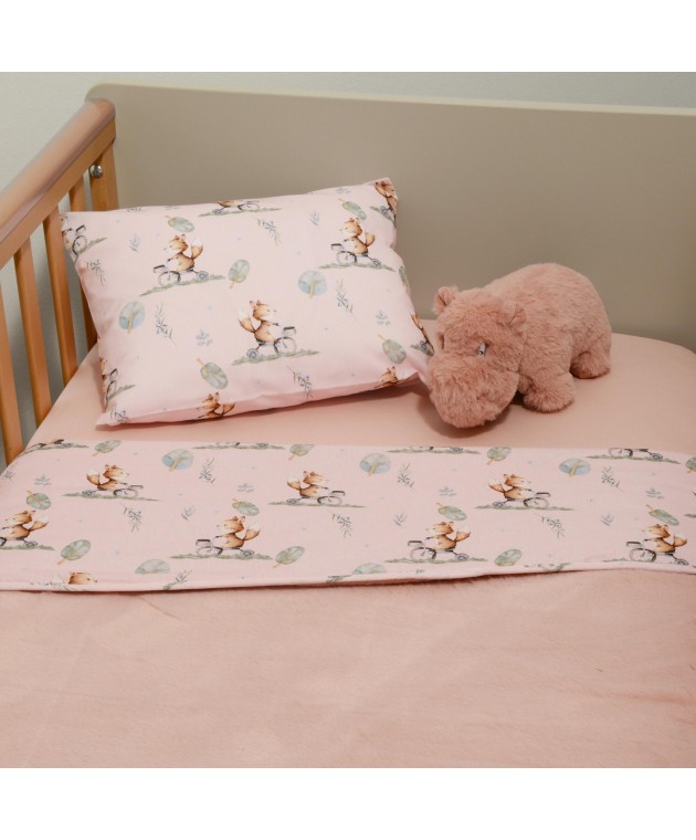 Minky ΝEW Κουβέρτα Κούνιας Διπλής Όψης 100x150 Des.426 Oliver Baby