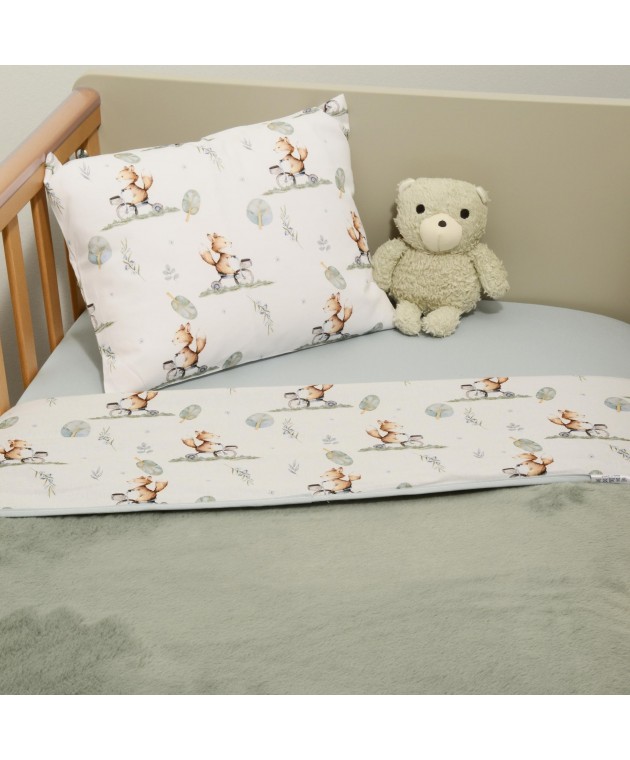 Minky ΝEW Κουβέρτα Λίκνου Διπλής Όψης 75x95 Des.423 Oliver Baby ΝΕΕΣ ΑΦΙΞΕΙΣ