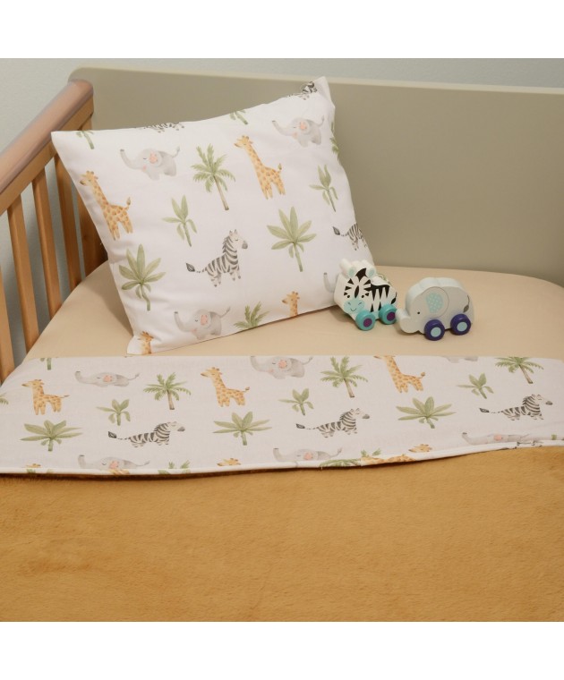 Minky ΝEW Κουβέρτα Λίκνου Διπλής Όψης 75x95 Des.424 Oliver Baby Αγκαλιάς-Λίκνου