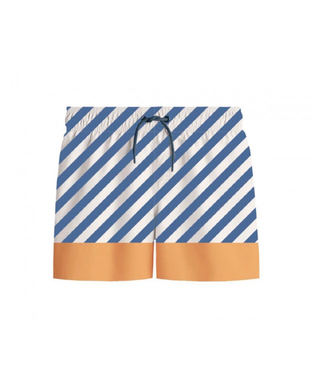 Μαγιό Βερμούδα με Προστασία από τον Ήλιο Stripes Blues&Beyond 4-5 Ετών - Monnëka Μαγιό