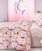 Σετ 3τμχ Παιδικά Σεντόνια Merida Pink με Λάστιχο 100Χ200+28 Μονά