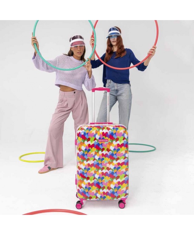 Βαλίτσα Μεσαία AGATHA RUIZ DE LA PRADA Colorful Hearts 131160-01 Μεσαίες