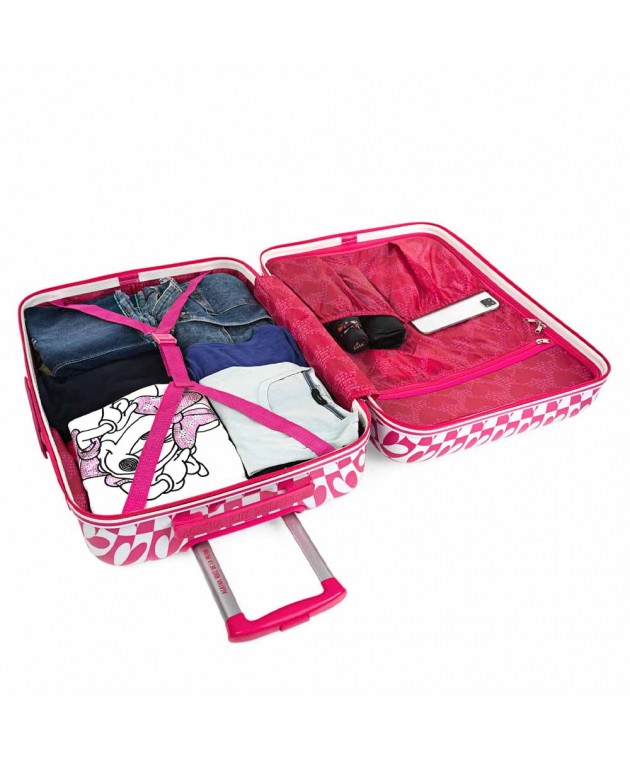 Βαλίτσα Μεσαία AGATHA RUIZ DE LA PRADA Pink/White Hearts 134260-01 Μεσαίες