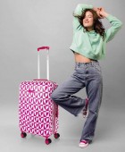 Βαλίτσα Μεσαία AGATHA RUIZ DE LA PRADA Pink/White Hearts 134260-01 Μεσαίες