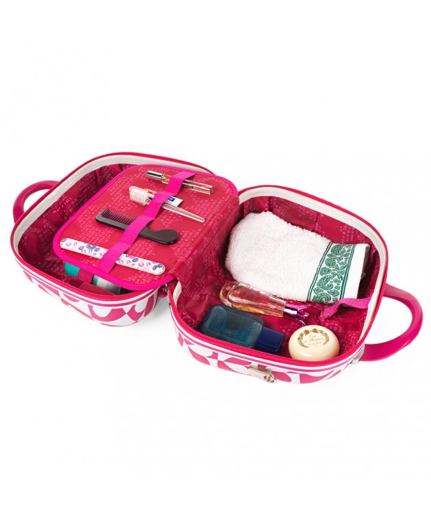Beauty Case AGATHA RUIZ DE LA PRADA Pink/White Hearts 134235-01 Beauty Case