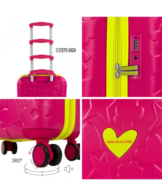 Βαλίτσα Καμπίνας AGATHA RUIZ DE LA PRADA Fouchsia 135050-01 Καμπίνας