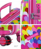 Βαλίτσα Καμπίνας AGATHA RUIZ DE LA PRADA Hearts Colorful 131150-01 Καμπίνας