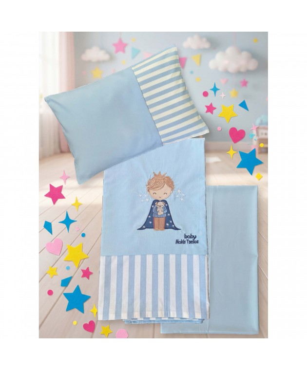 WILLIE  ΣΕΤ ΣΕΝΤ. BEBE  XΛ. 2*120x170cm 30x40cm  100% COTTON Βρεφικά Σετ Σεντόνια