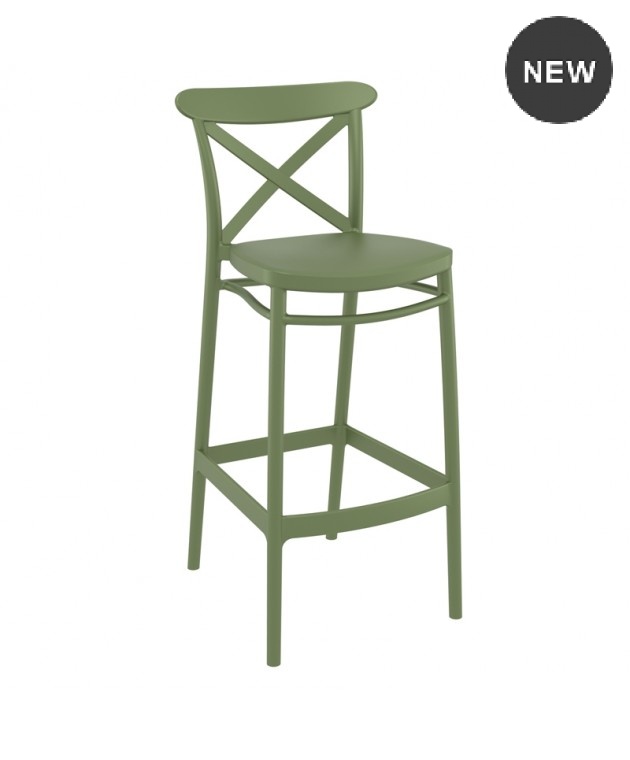 ΚΡΟΣ ΣΚΑΜΠΟ 75εκ. OLIVE GREEN ΠΟΛ/ΝΙΟΥ Σκαμπώ / Πουφ
