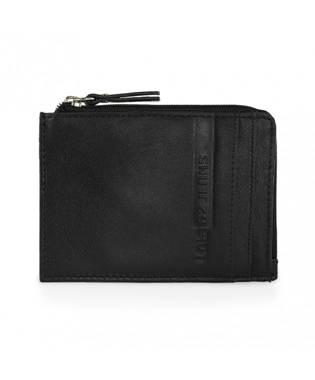 Πορτοφόλι-Θήκη καρτών Ανδρικό Δερμάτινο Lois Μαύρο 202690-01 Πορτοφόλια