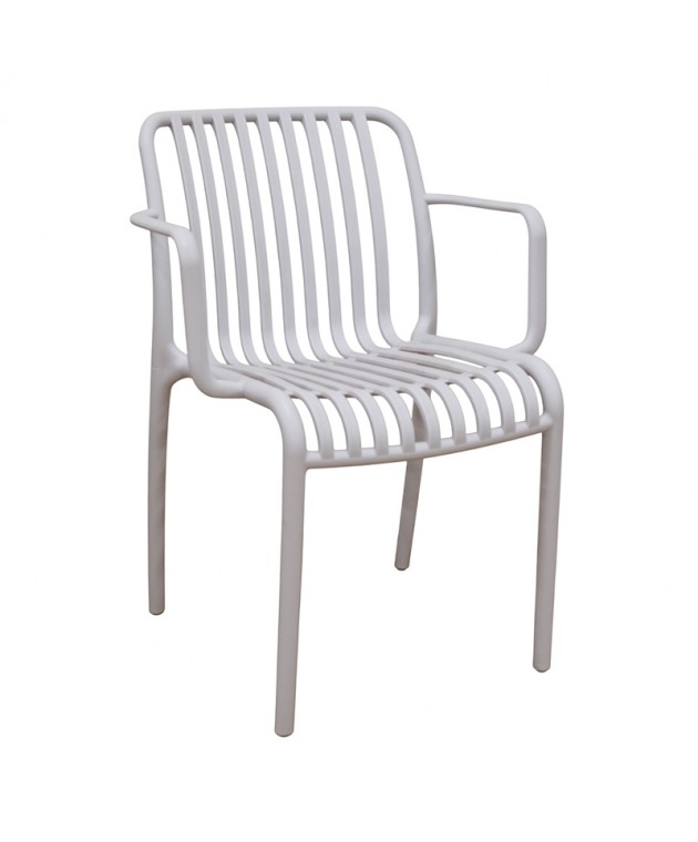 PARMA-S WHITE ΠΟΛΥΘΡΟΝΑ ΠΟΛ/ΝΙΟΥ 56X56X79εκ. Πολυθρόνες