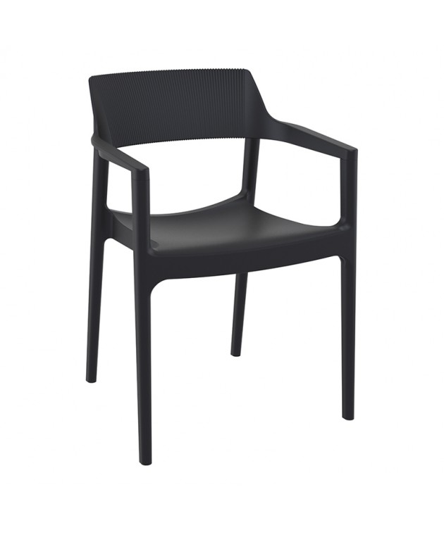 TULUM BLACK ΠΟΛΥΘΡΟΝΑ ΠΟΛ/ΝΙΟΥ 55X52X79εκ. Πολυθρόνες