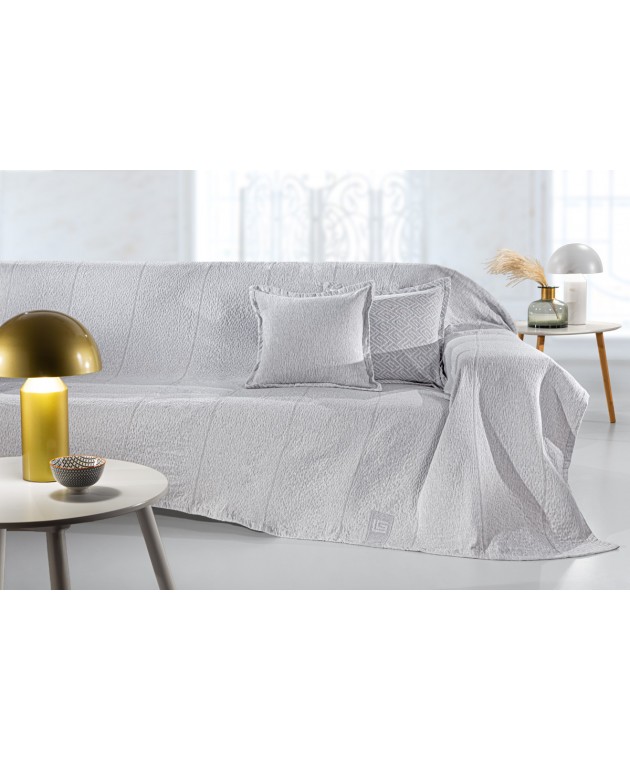 Ριχτάρι Καναπέ Soho Silver 180X300 Τριθέσιου